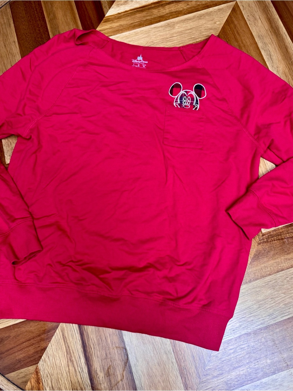 Red Mickey Mouse Disney Long Sleeve
